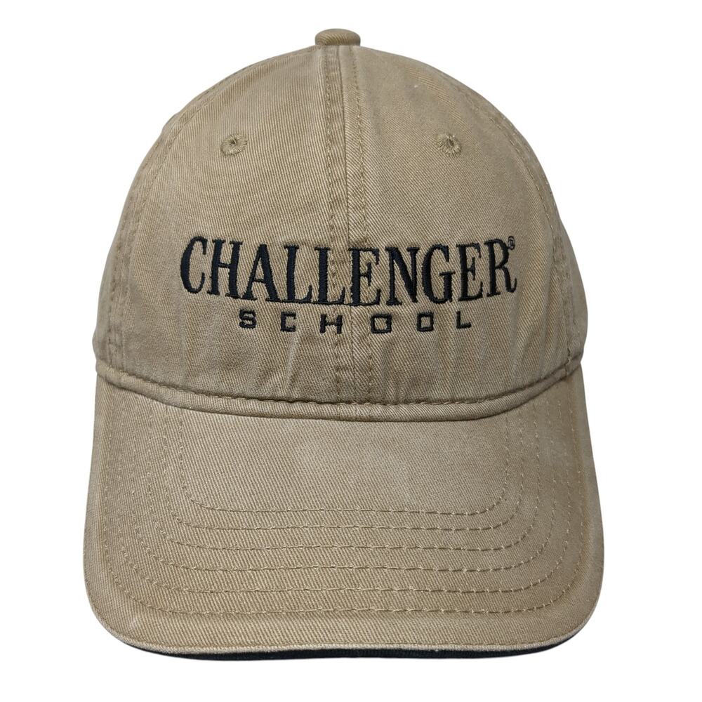 Challenger School Baseball Cap Brown One Size Adjustable Embroidered Cobra